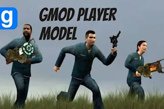 mod, create custom 3d model, players models for garry mod, gmod, sfm, mmd