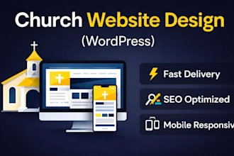 design high converting church website wordpress SEO fast responsive pro