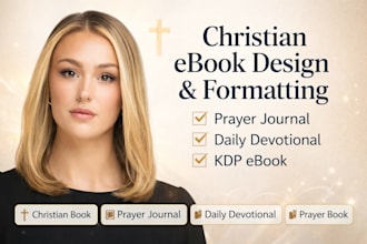 design, format christian ebook, prayer journal, daily devotion and kpd ebook