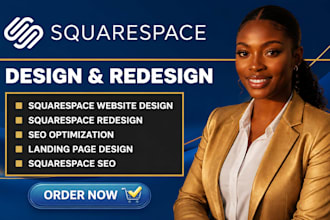 develop squarespace website, design or redesign squarespace website