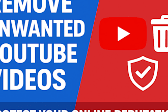 remove youtube video in short time by apply dmca