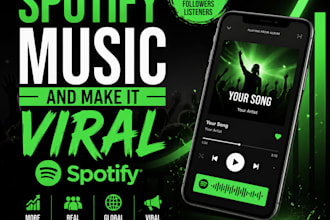 promote your spotify music and make it viral spotify