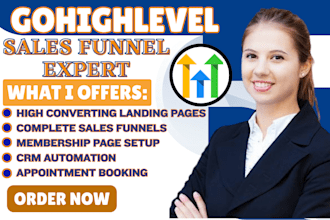 setup gohighlevel sales funnel gohighlevel course landing page sales marketing