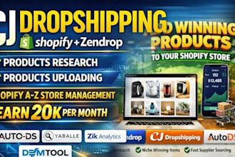 list winning  dropshipping products using autods cjdropshipping  and zendrop