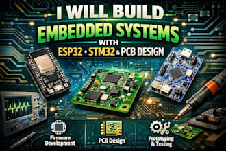 build embedded systems with esp32 stm32 and pcb design