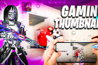 design high CTR gaming thumbnails for youtube