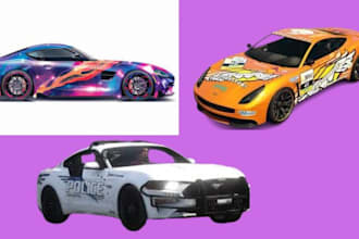 design custom livery for fivem ems, police, sports vehicles
