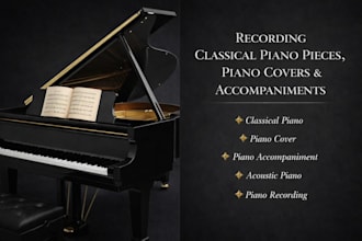 do record of classical piano pieces, piano cover, and professional accompaniment