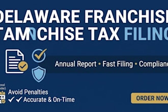 file delaware llc franchise tax and annual report fast