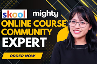 setup skool online course community ghl mighty networks skool community manager