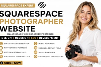 squarespace photographer website squarespace videographer portfolio site design