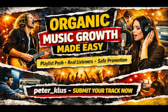 do organic spotify, youtube, and apple music promotion
