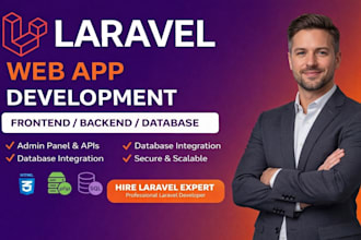 be expert software,laravel developer for web app development