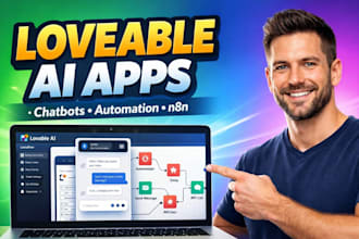 create loveable website, loveable app, loveable ai, ai chatbox, n8n automation