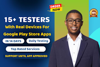 provide 12 testers for closed testing, 20 testers for mobile app test 12 testers