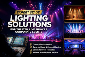 do expert stage lighting solutions for theater live shows and corporate events