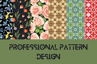 design custom seamless pattern for fabric
