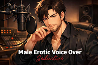 record a pro male erotic nsfw voice over for narration, anime, and asmr