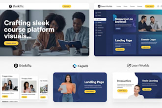 setup thinkific kajabi learnworlds online course website podia