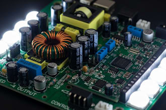 design led lighting electronics pcb with power supply driver and mcu control pcb