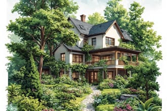 do landscape designing home garden high quality renderings