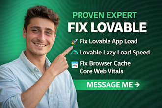 fix lovable app load lovable lazy load speed fix browser cache core web vitals