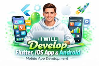 develop smooth satisfied flutter, ios app, android mobile app development