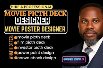 design a professional apple keynote presentation or pitch deck