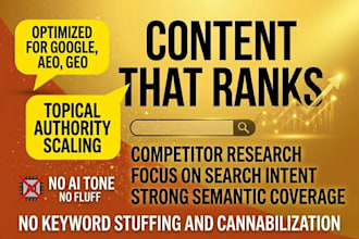 write high quality SEO articles that rank on google
