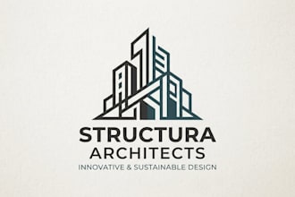 design a modern and professional architecture logo