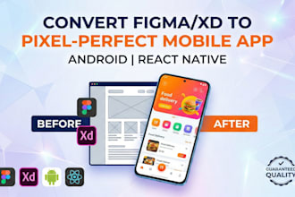 convert your figma xd design into pixel perfect android or react native app