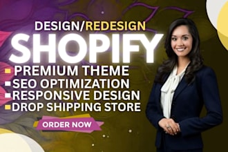 design, redesign a shopfy website