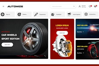 build auto part website automotive website car parts shopify store auto parts