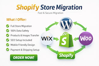 migrate wordpress to shopify ionos wix magento woocommerce to shopify store