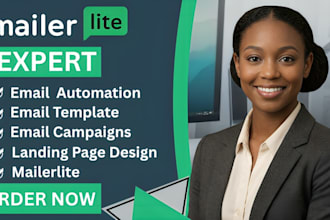 set up and manage mailerlite email campaigns and automations