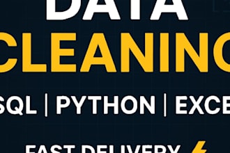 do sql queries, data cleaning, and python data analysis