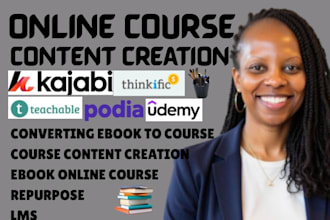 convert your ebook into a full masterclass online course