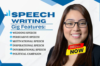 be your professional speechwriter for weddings and keynotes