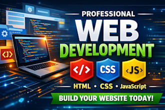 develop simple html css js site for business portfolio and personal use