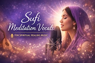 female sufi meditation folk vocals for spiritual healing music