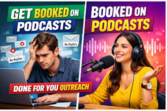 pitch your story, book you on podcasts, and manage your guest outreach system