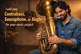 record contrabass, sousaphone, or bugle for your music project
