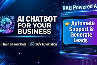 build ai chatbot using rag with your data, or do automation for your job