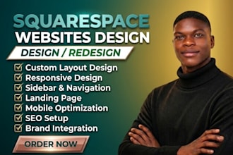 provide expert squarespace blog website design customization for a premium look