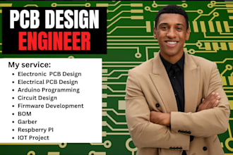 design schematic, custom pcb design and layout, improve or optimize pcb design