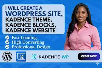 build a wordpress site, kadence theme, kadence blocks, kadence website
