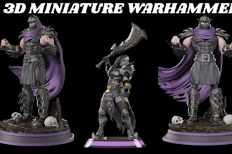 sculpt 3d warhammer zbrush tabletop miniature painting action figure