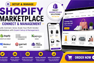 setup shopify marketplace connect cedcommerce koongo webkul garnet multi vendor