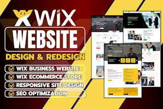 build wix website, wix website redesign, wix ecommerce, design wix business site