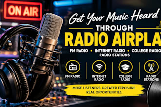 market your music through radio airplay and college radio